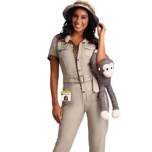 Women’s Zoo Keeper Costume, Size Small